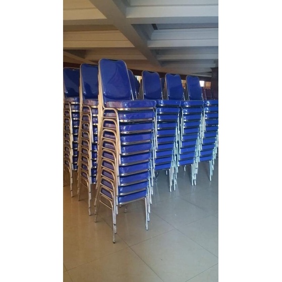 Kursi Pesta Hajatan Ballroom Aula Ruang Tunggu Bangku Susun Futura