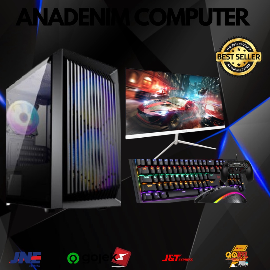 LENGKAP MONITOR PC GAMING AMD RYZEN 5 5600G ii RAM DDR4 16 GB II RADEON VEGA II ANDIM