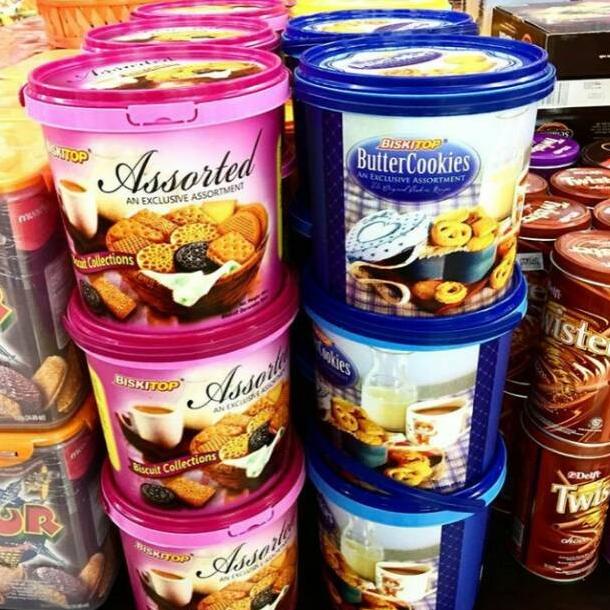 

KUE KERING BISKITOP BUTTER COOKIES & ASSORTED BISCUITS 1 DUS ( ISI 6 KALENG) EL09I09A82L
