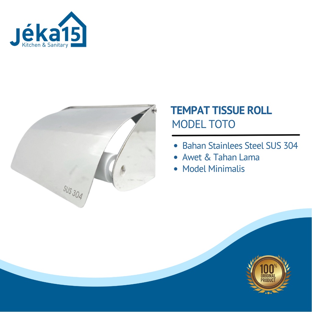 TEMPAT TISSUE ROLL STAINLES STEEL MODEL TOTO