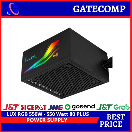 Aerocool LUX RGB 550W - 550 Watt 80 PLUS Bronze Gaming PSU