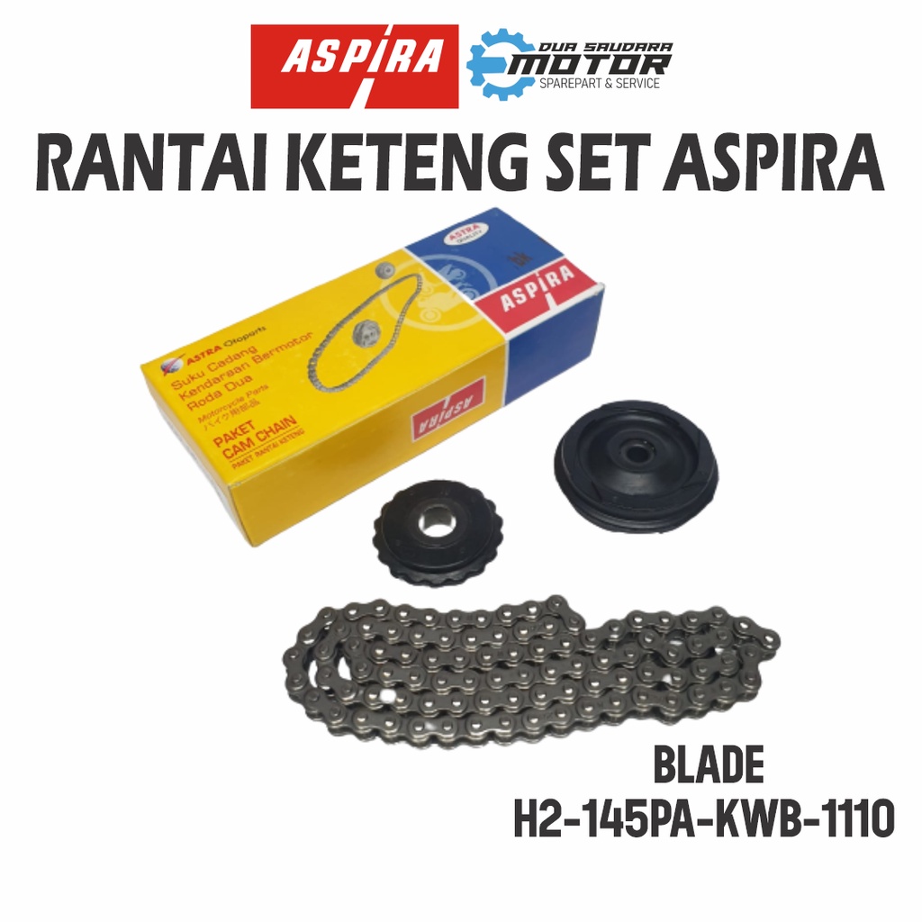 RANTAI KETENG SET BLADE KWB ASPIRA KAMPRAT SET APLIKASI MOTOR BLADE/ REVO ABSOLUTE