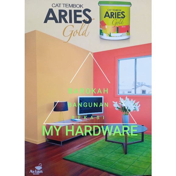 Cat Tembok 5kg Aries Gold Cat tembok Anti Luntur