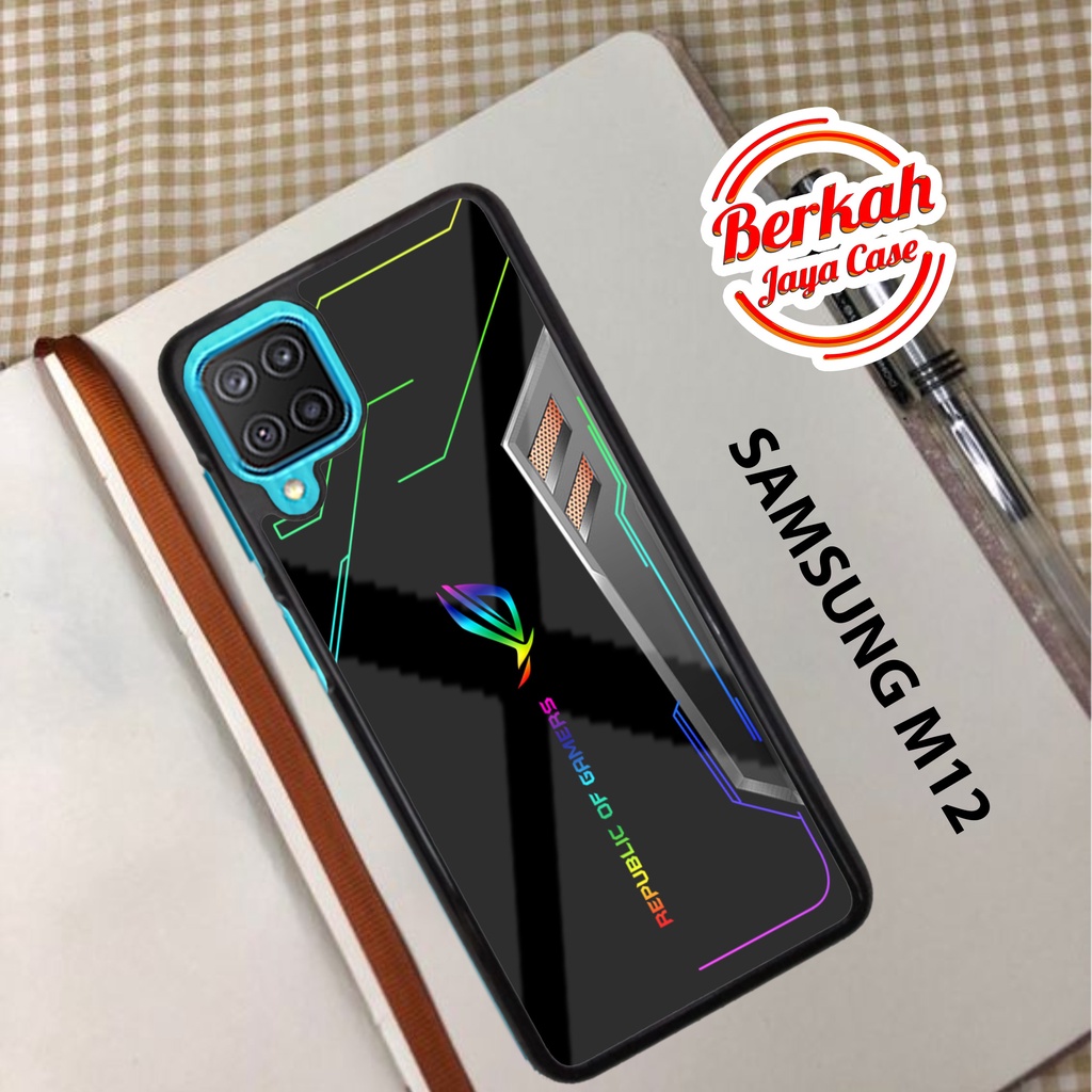Case SAMSUNG M12 Casing SAMSUNG M12 Casing Hardcase Case ROG Casing Premium Case Softcase Casing HpT