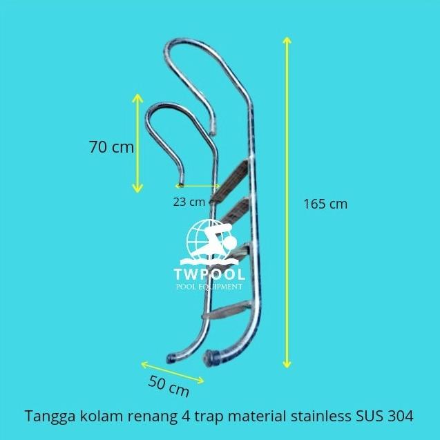 tangga kolam renang 4 trap free ongkir