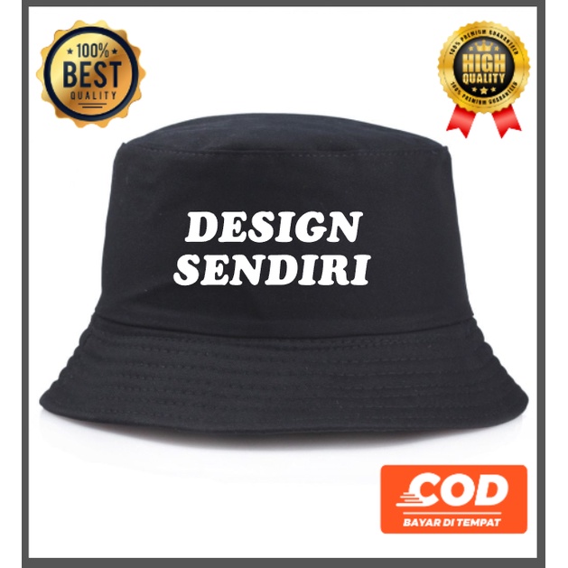 Topi bucket hat logo custom sendiri viralclothing