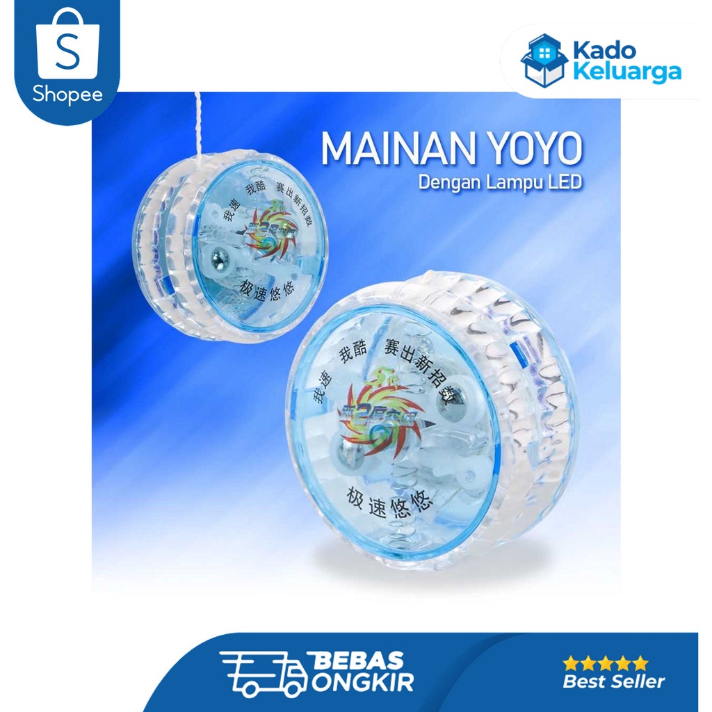 HQYP Everlocity Mainan Yoyo Dengan Lampu LED - 9987B Keren