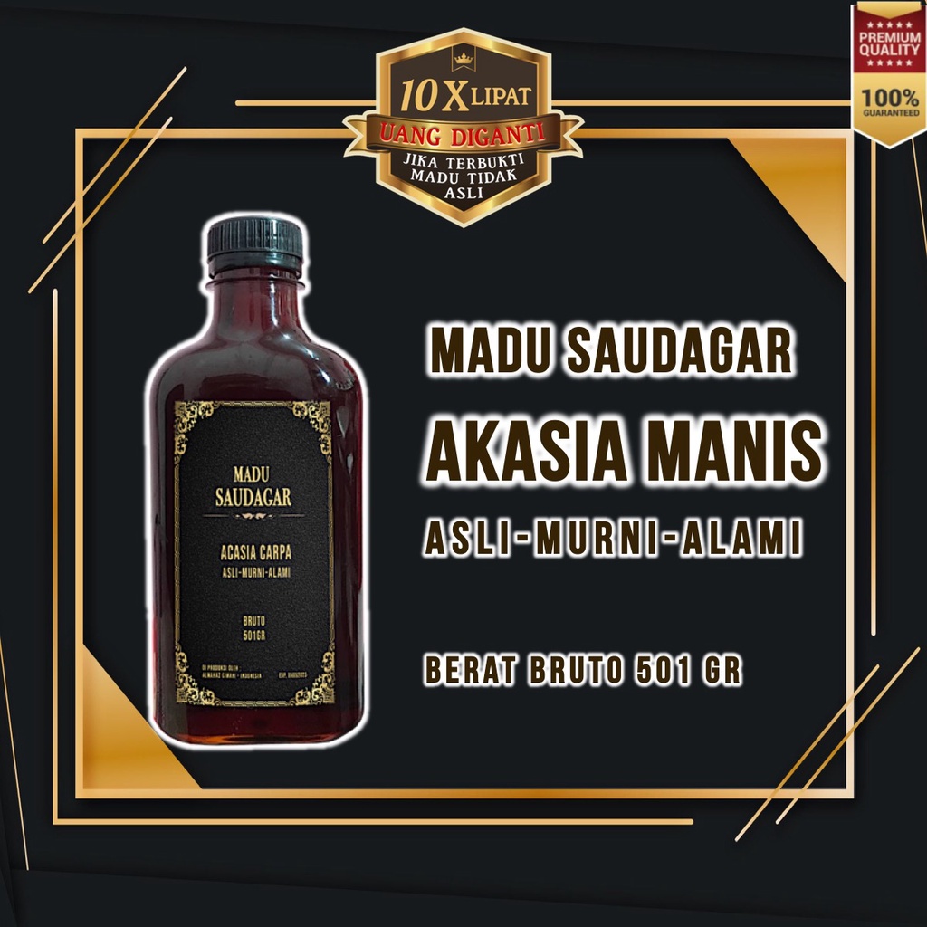 Saudagar Madu Asli Akasia Murni Alami Grade A+ Raw Honey Madu Hutan Jambi No Madu Baduy