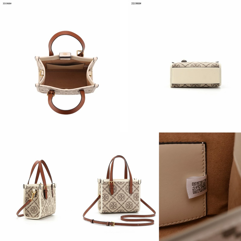 Mini T Mono Tote Bag's Gold Hardware 221968