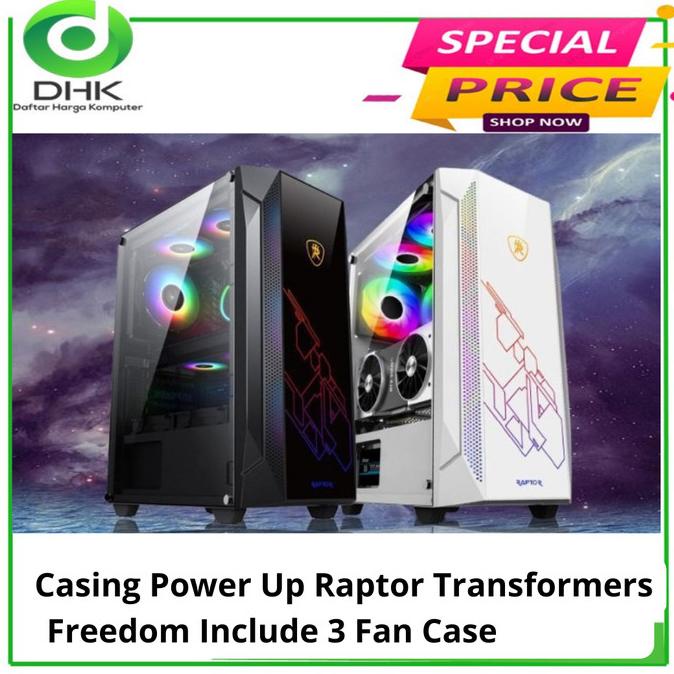 Casing Power Up Raptor Transformers Freedom Include 3 Fan Case