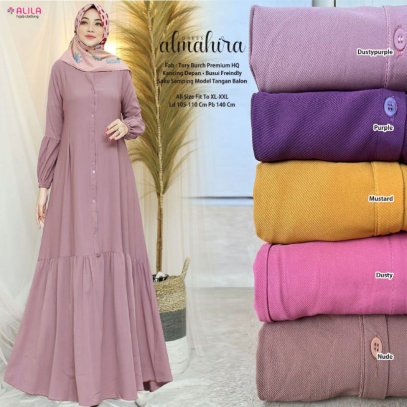GAMIS ALANNA DRESS//ALMAHIRA DRESS ORIGINAL BY ALILA HIJAB