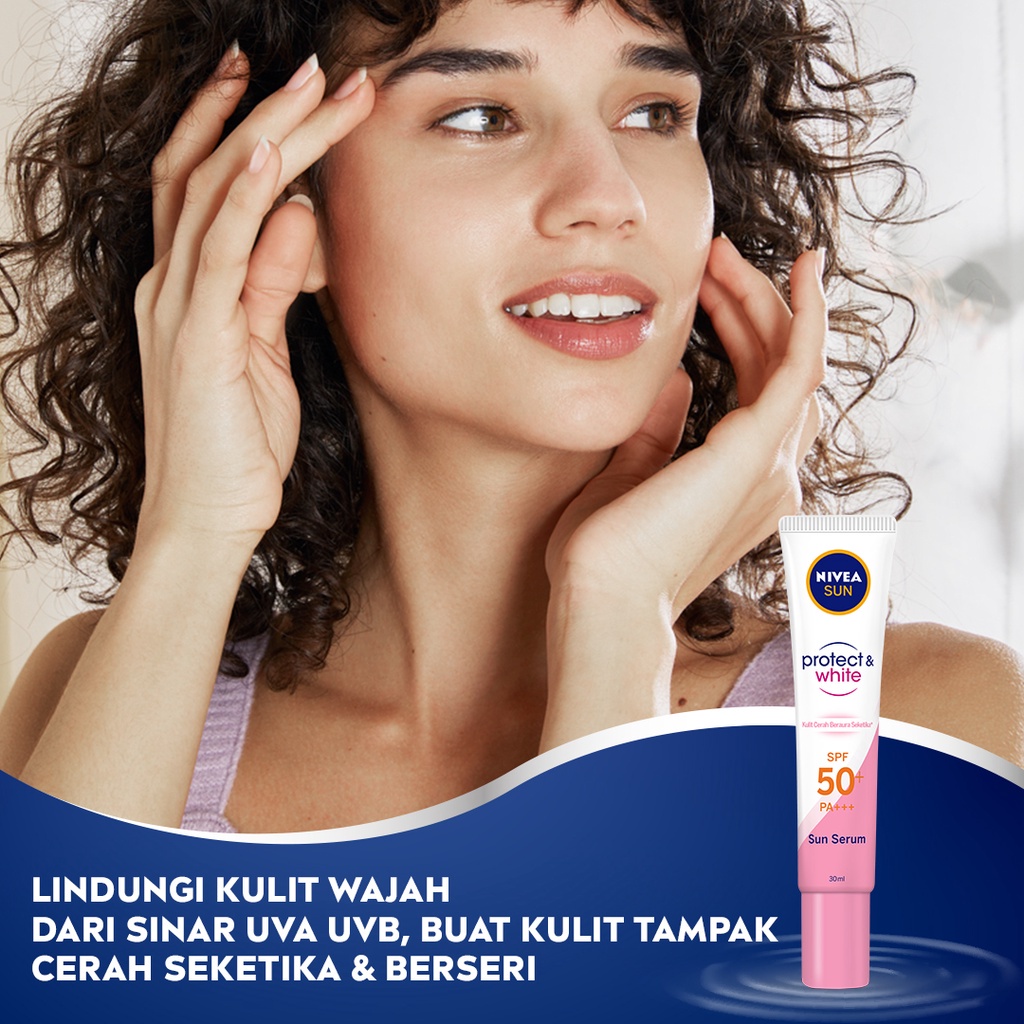 NIVEA Sun Face Protection Serum Sunscreen Wajah Spf 50+ PA+++/instan Aura/Oil Control Serum 30 ml