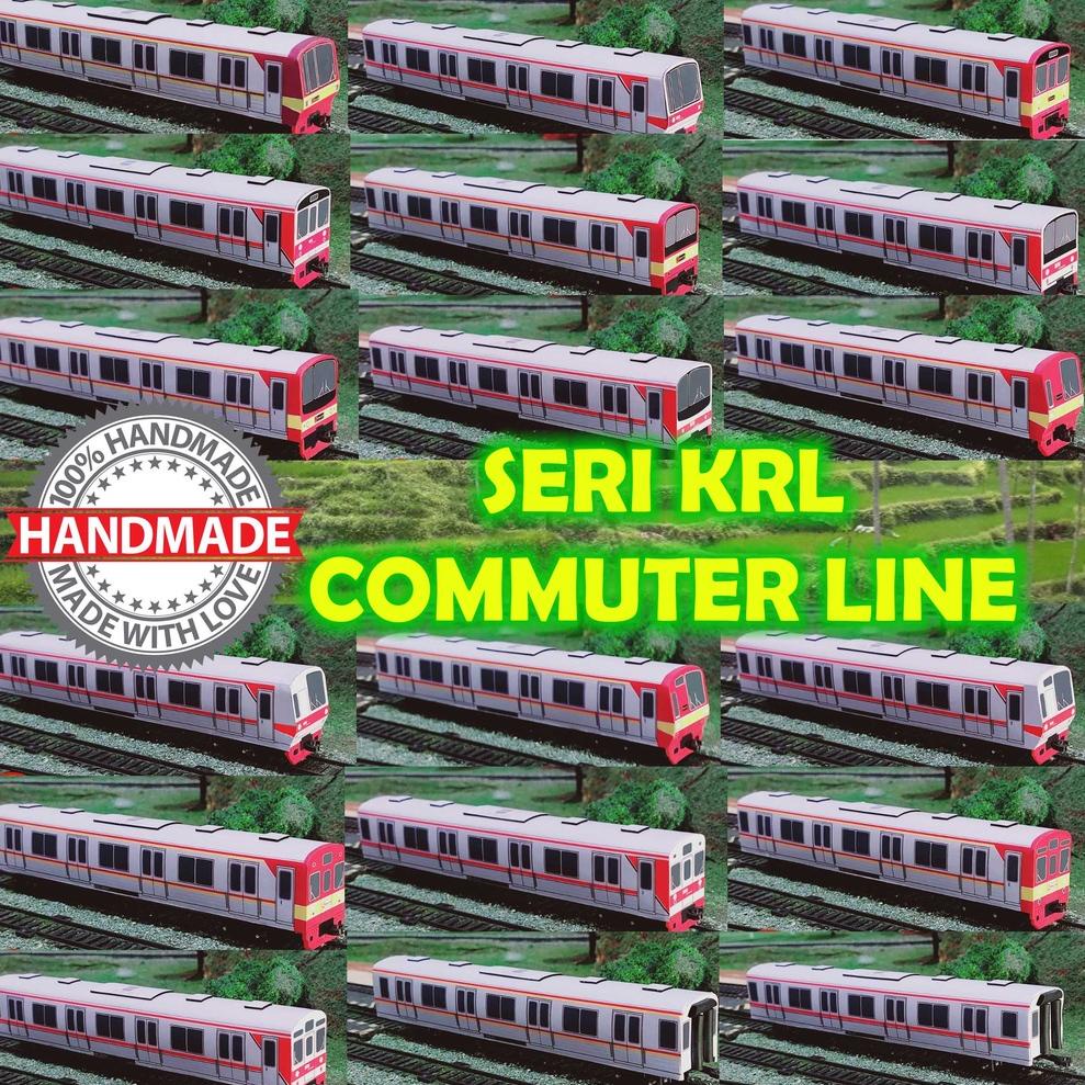 Mainan Anak Kereta Api Indonesia Seri KRL (Handmade) Lokomotif Kreta Game