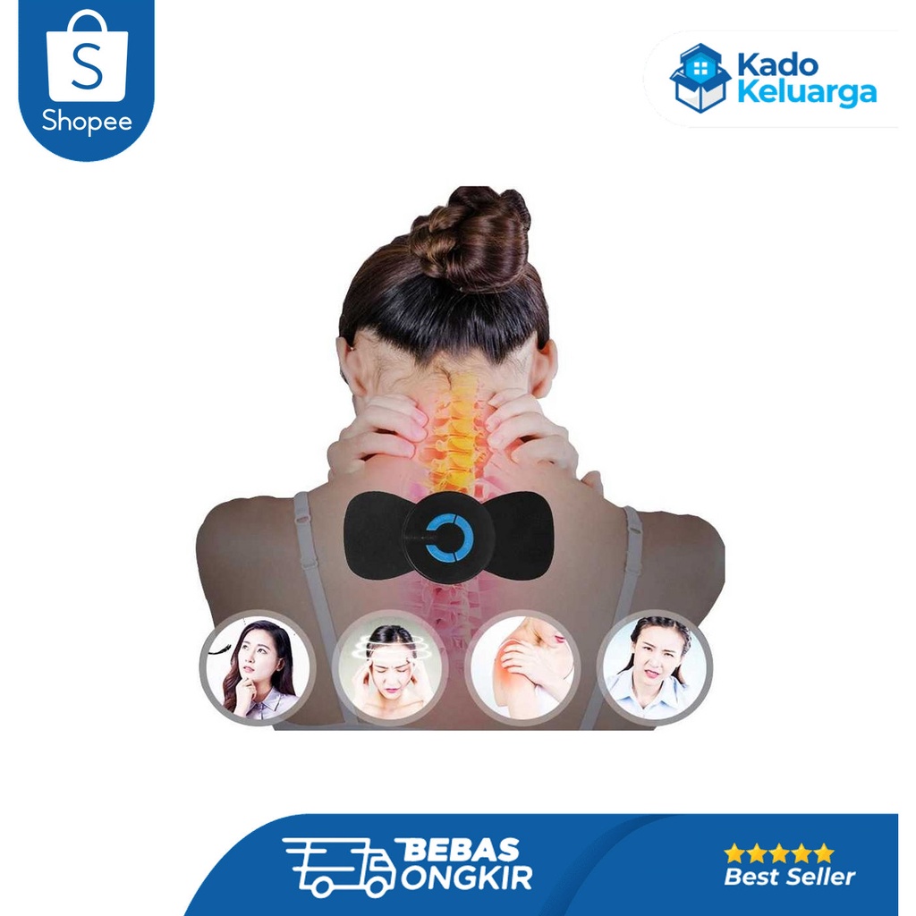 YOVIP Alat Pijat Portable EMS Leher Neck Cervical Massager Stimulator - HL-185 Bagus