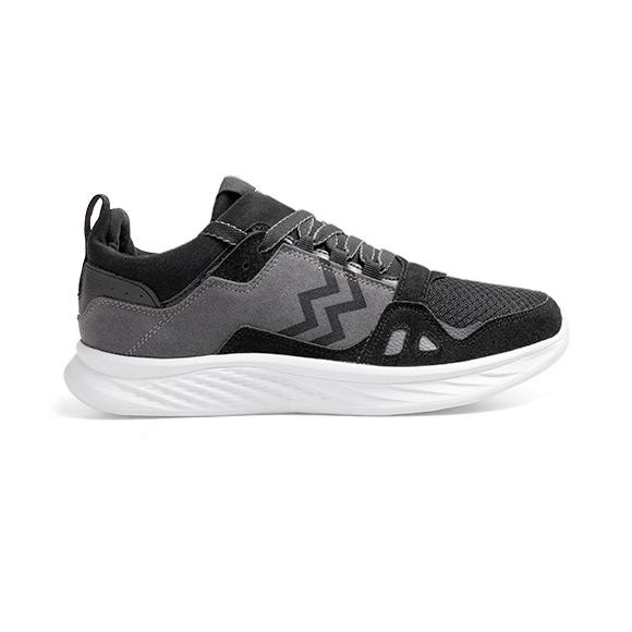 Athletica Official Shop - AT 555 Black Grey | Sepatu Running | Sepatu Pria | Sneakers |