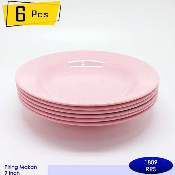 Piring Makan Onyx Melamin 9 inch (6 pcs) - 1809
