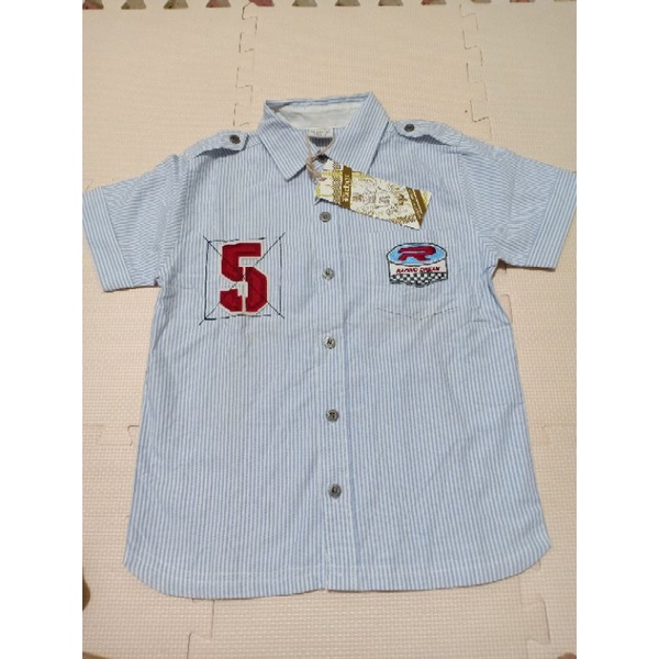 baju atasan kemeja anak 7-9 thn new tag