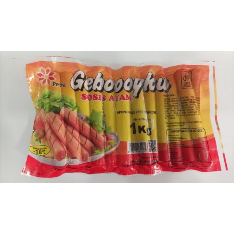 

Sosis Rasa Ayam Geboooyku 730gr / 1000gr