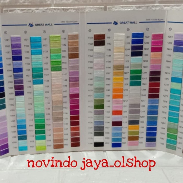 Terlaris Katalog Benang Great Wall Rayon