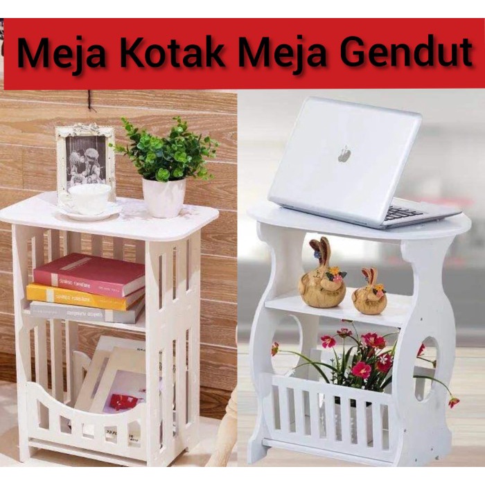 Meja Meja Ngopi Kotak, Coffee Table Meja Majalah Sudut
