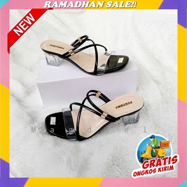 Sendal Sandal High Heels Hels Kondangan Pesta Hak Tahu 3Cm Wanita Terbaru Kekinian Trendy Trendi Mur