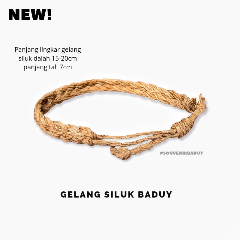 Gelang Kepang kulit kayu khas suku Baduy