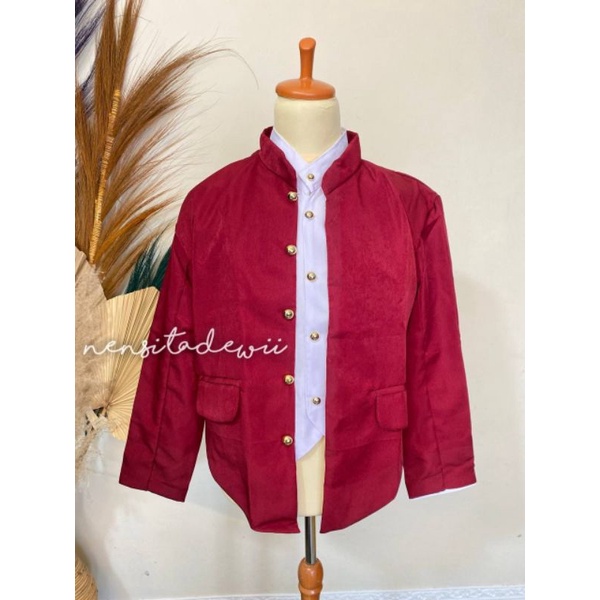 Beskap Hewes, Adat Jawa / Solo - Warna Maroon