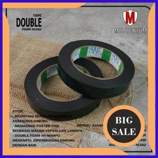 

Double Tape Foam Hijau 20mm 1" X 5m Double Tape Busa Bulak Balik Hijau last stok 29M4R23