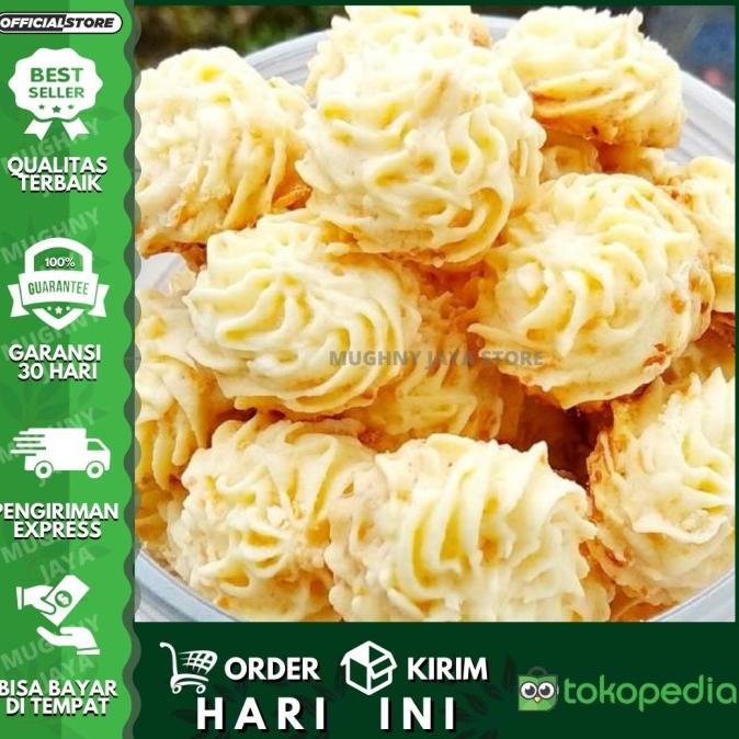 

Kue Kering Sagu Keju Susu 250 Gram (1/4Kg Per Toples) Kue Lebaran