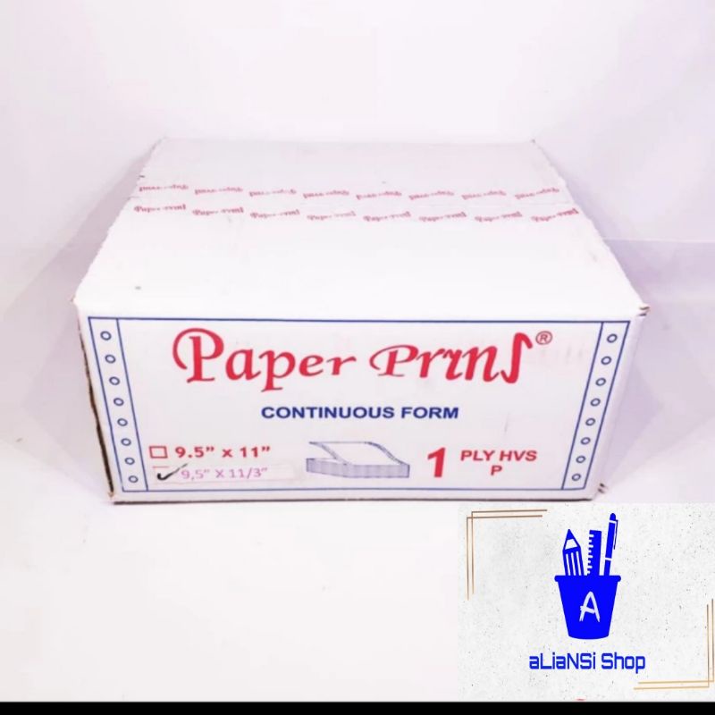 

Promo Continuous Form 9,5" x 11"/3 (1 PLY) bagi 3 - merk PAPERPRYNS