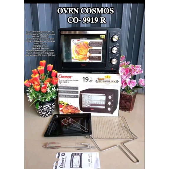OVEN LISTRIK COSMOS 19 LITER TERBARU
