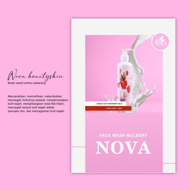 NOVA BEAUTYSKIN_SABUN CAIR MULBERY_SKINCARE WANITA_PERAWATAN WAJAH WANITA_KECANTIKAN WAJAH_SKINCARE 