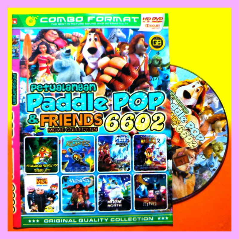 Kaset Film Kartun Anak Koleksi Paddle Pop Vol. 6602 Teks Indonesia.