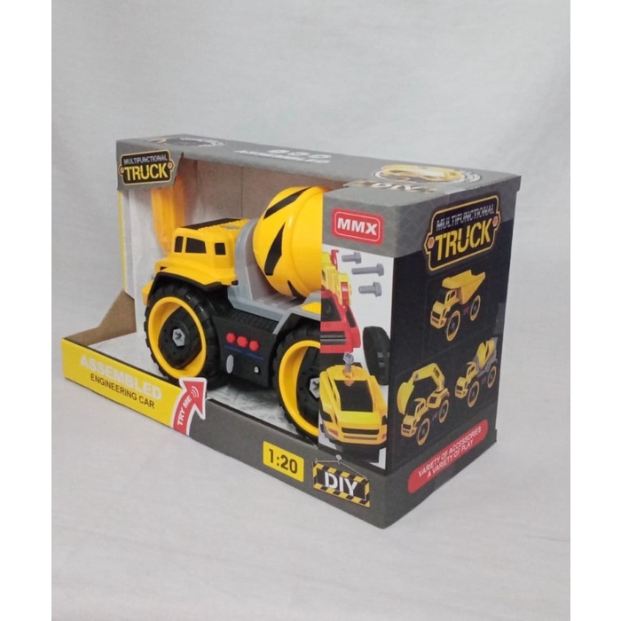 FLASH SALE DIY ASSEMBLED TRUCK MIXER MMX77027 OHDAE MAINAN IMPOR TERBARU