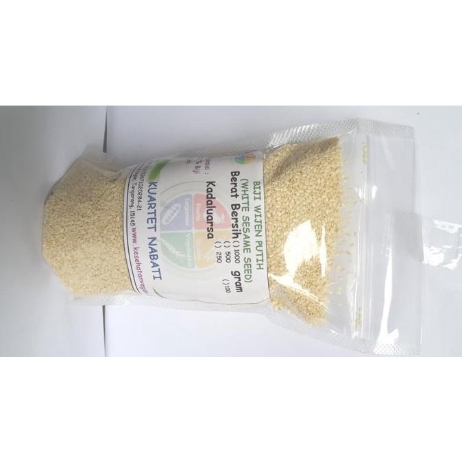 

TERBARU WIJEN PUTIH - WHITE SESAME SEED 100 GR