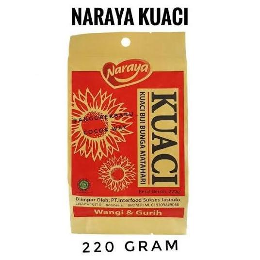 

STOK TERBATAS NARAYA KUACI BIJI BUNGA MATAHARI 220GR