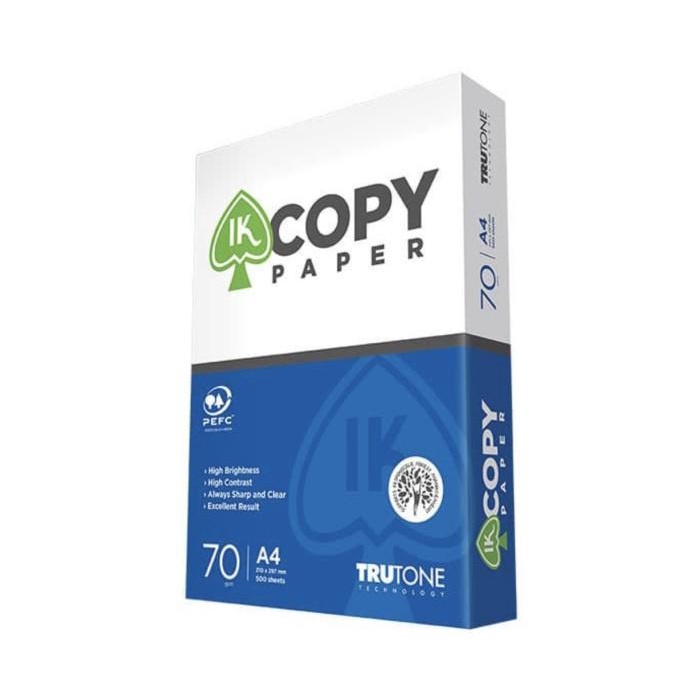 

ik copy paper a4 70gsm/1 box 5 rim/khusus Gojek Grab