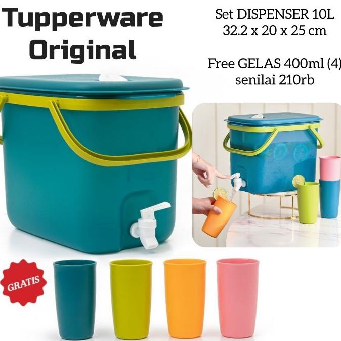 Tupperware Dispenser Air Infused Water Piknik Galon Botol Minum Jus Marisanapitulu