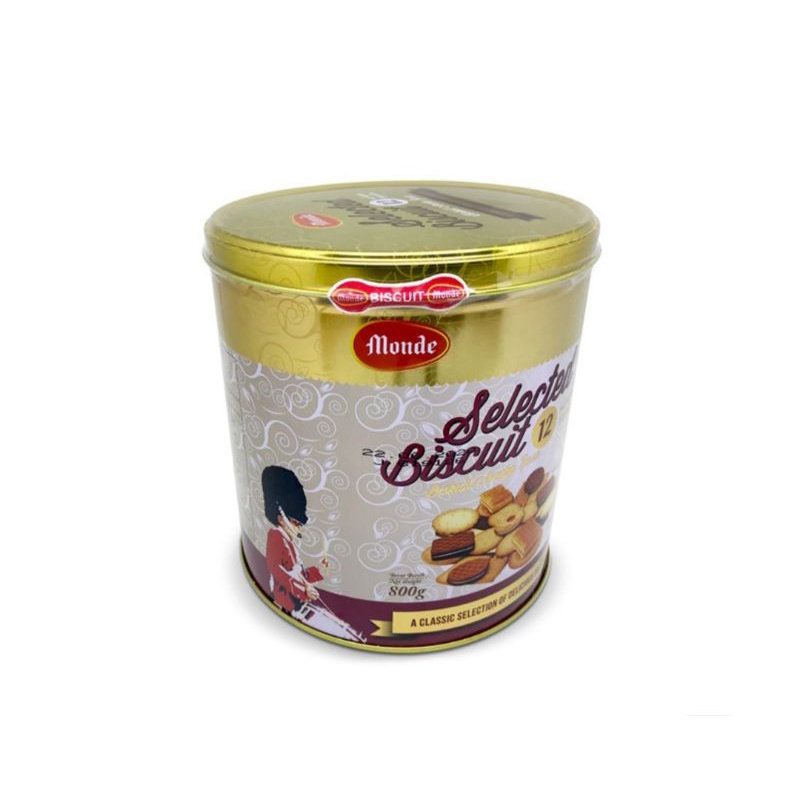 

Biskuit Kaleng Monde Selected Biscuit Gold 800 gram|Biskuit Monde Aneka Rasa