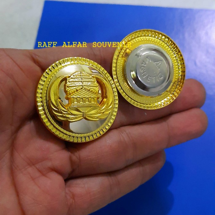 Terlaris Pin Pin Korpri Model Bulat Tumpuk Premium Magnet - Korpri Asn