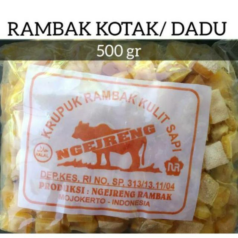 

Krecek Rambak Dadu 500 gram