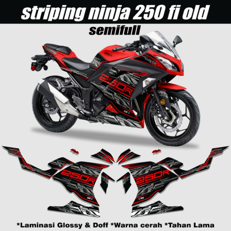 STRIPING NINJA 250 FI / STIKER MOTOR KAWASAKI NINJA FI ROBOT SEMI FULL