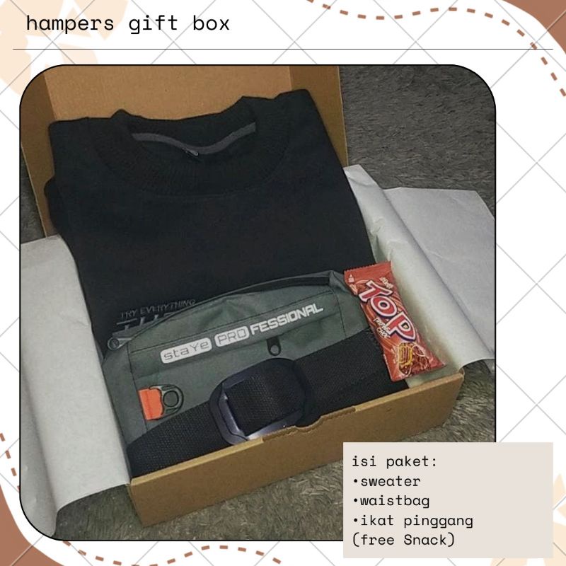 

Hampers Gift Box | set hadiah cowok | sweater
