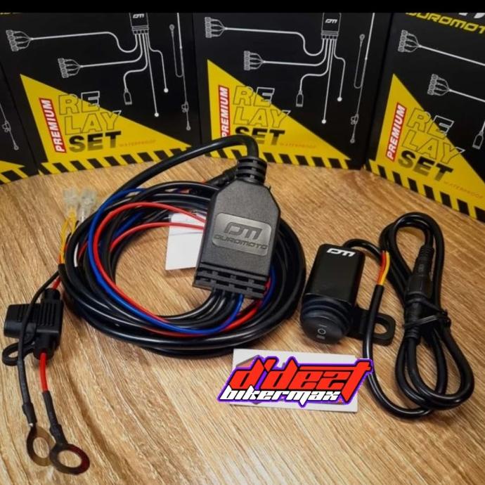 DUROMOTO RELAYSET PREMIUM RELAY SET LAMPU TEMBAK RELAY DUROMOTO