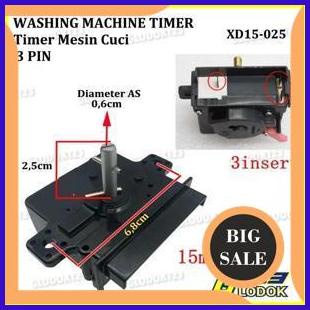 Timer Mesin Cuci Pencuci 2 Tabung Sharp Toshiba 3P Pin Socket Soket onderdil 29M4R23