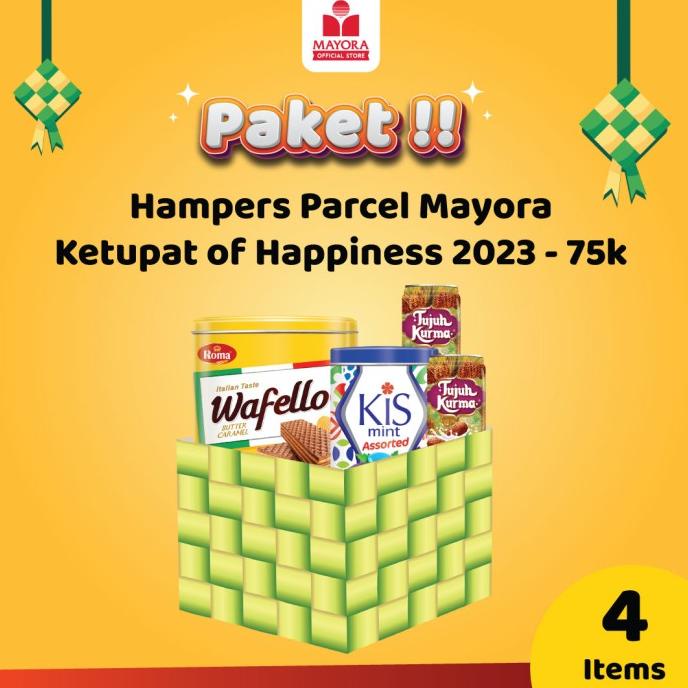 

Hampers Hampers Parcel Lebaran Ramadan Ketupat Mayora 2023 - 75K Sale