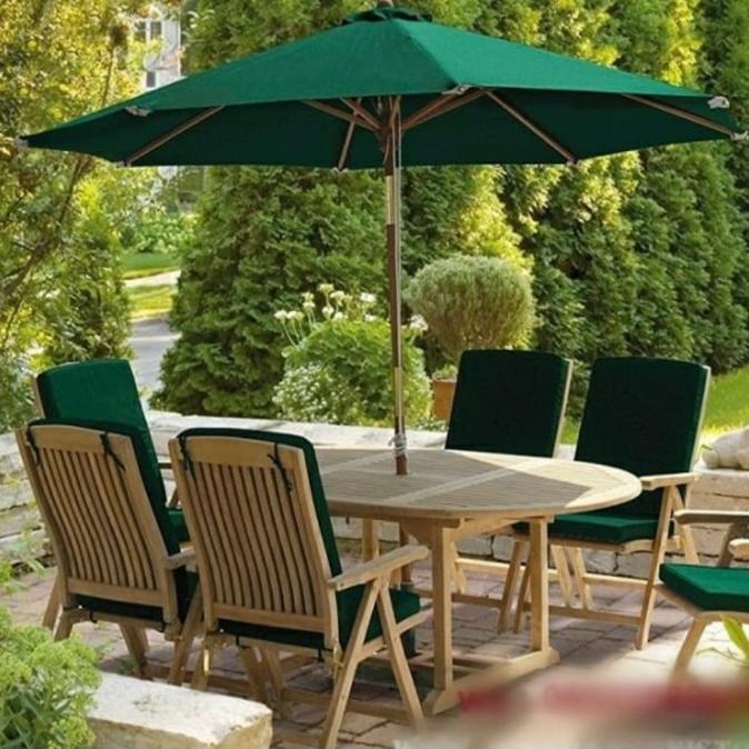 Meja & Kursi Jati Payung Taman