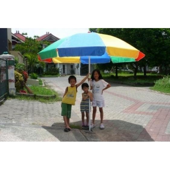 Payung Jumbo Es Kepal Milo 180Cm Meja Stand Pameran Tenda Terpal Besar