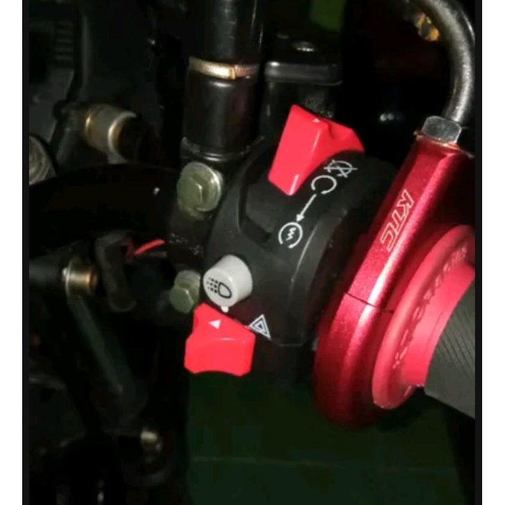 Holder Switch Saklar Kanan Stater on/of engine stop Domino Universal Model Ktc Yamaha Xabre