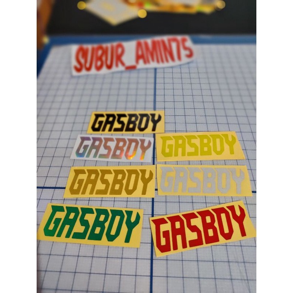 

Stiker Gasboy aksesoris Stiker
